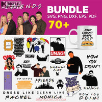 Friends Top Svg Bundle Friends Tv Show Svg Png Eps Dxf