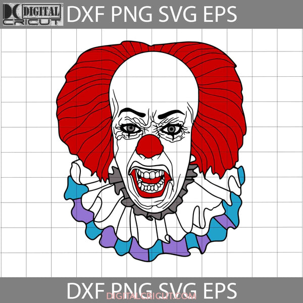 Clown Svg Movie Character Svg Halloween Gift Cricut File Clipart Svg Png Eps Dxf