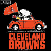 Funny Snoopy Driving Volkswagen Cleveland Browns Svg, NFL Svg, Cricut File, Clipart, Car Svg, Football Svg, Cricut File, Clipart, Svg, Png, Eps, Dxf