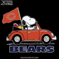 Funny Snoopy Driving Volkswagen Chicago Bears Svg, NFL Svg, Cricut File, Clipart, Car Svg, Football Svg, Cricut File, Clipart, Svg, Png, Eps, Dxf