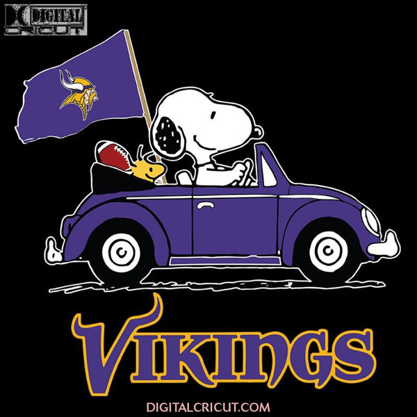 Funny Snoopy Driving Volkswagen Minnesota Vikings Svg, NFL Svg, Cricut File, Clipart, Car Svg, Football Svg, Cricut File, Clipart, Svg, Png, Eps, Dxf