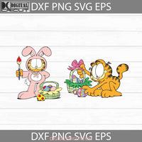 Garfield Svg Easters Day Bundle Cartoon Cricut File Clipart Png Eps Dxf