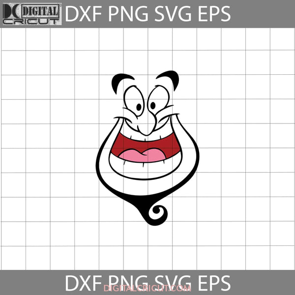 Genie Face Svg Aladdin Cartoon Cricut File Clipart Png Eps Dxf