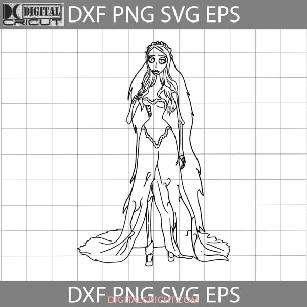 Corpse Bride Svg Scary Halloween Svg Hallowen Gift Cricut File Clipart Png Eps Dxf