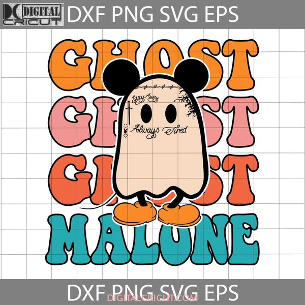 Ghost Malone Svg Cute Mickey Funny Halloween Svg Cricut File Clipart Png Eps Dxf