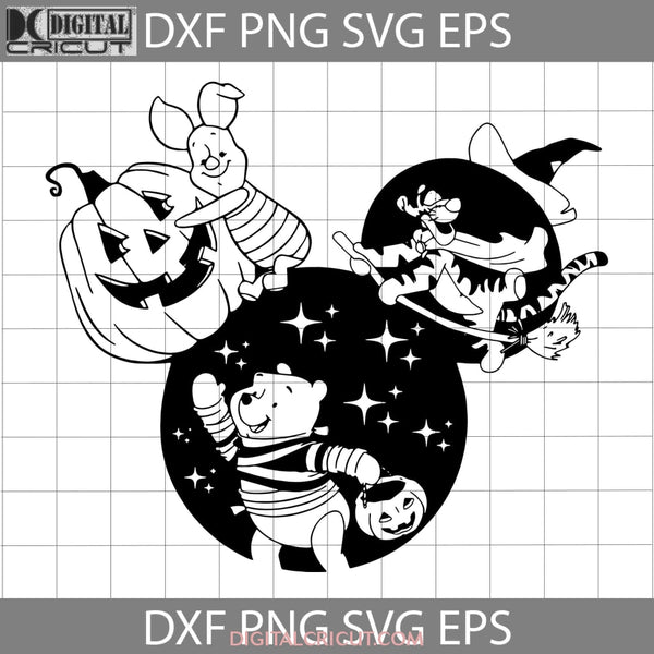 Ghost Mouse Ears Svg Cartoon Halloween Cricut File Clipart Png Eps Dxf