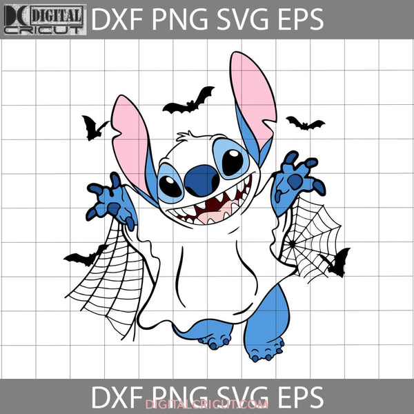 Stitch Ghost Svg Svg Halloween Cricut File Clipart Png Eps Dxf