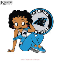 Carolina Panthers, Betty Boobs Svg,Carolina Panthers Svg, Black girl Svg, Black girl magic Svg, NFL Svg