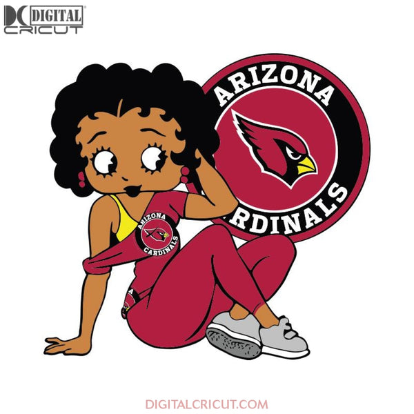 Arizona Cardinals, Betty Boobs Svg, Arizona Cardinals Svg, Black girl Svg, Black girl magic Svg, NFL Svg