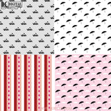 Girl Returns Seamless Pattern Digital Papers Scrapbook Paper Background Wallpaper 12*12Inches