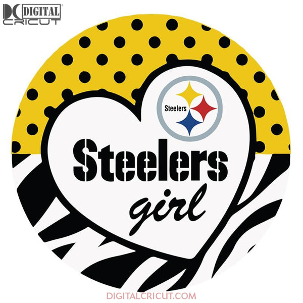 Steelers Girl Svg, NFL Svg, Cricut File, Clipart, Pittsburgh Steelers Svg, Football Svg, Sport Svg, Love Football Svg, Png, Eps, Dxf