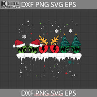 Glass Christmas Svg Reindeer Tree Santa Gift Cricut File Clipart Png Eps Dxf