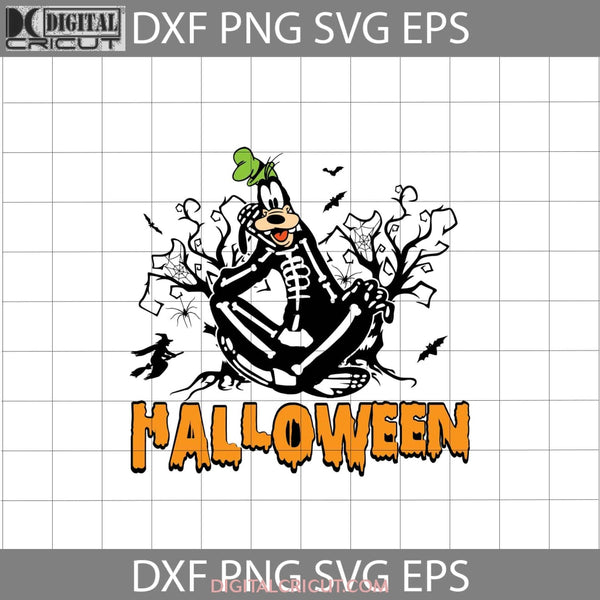 Goofy Skeleton Halloween Svg Cricut File Clipart Png Eps Dxf