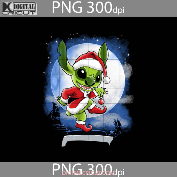 Grinch Png Stitch Cartoon Christmas Gift Images 300Dpi
