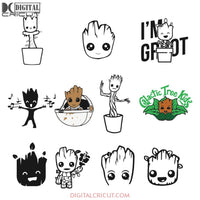 Groot Svg, Baby Groot Svg, I'm Groot Svg, Groot Tree Svg, Disney Svg, Cricut File, Clipart, Silhouette Cameo, Svg, Png, Eps, Dxf