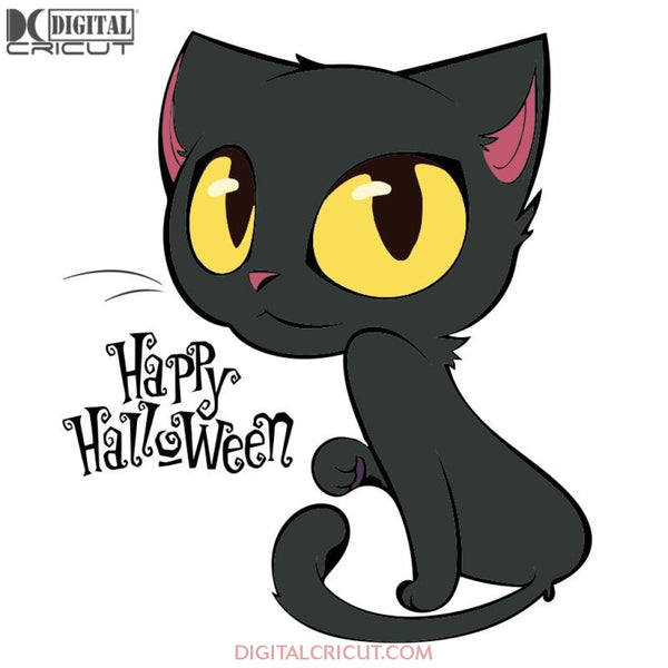 Halloween Cat Svg, Funny Hallowen Cat Svg, Halloween Svg, Cricut File, Clipart, Halloween Costume, Happy Halloween