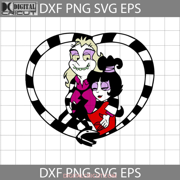 Beetlejuice And Lydia Svg Halloween Couple Gift Cricut File Clipart Svgs Png Eps Dxf