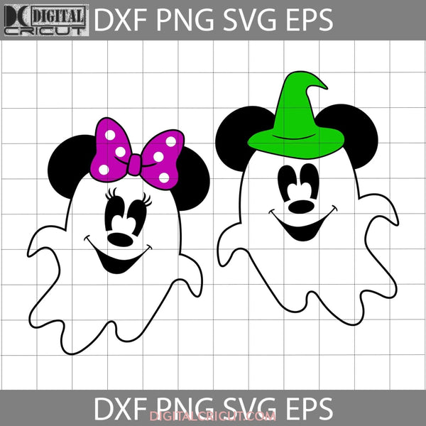 Halloween Mickey Minnie Ghost Svg Svg Cricut File Clipart Png Eps Dxf