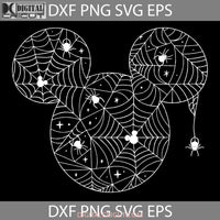 Halloween Mickey Spider Web Ears Svg Svg Cricut File Clipart Png Eps Dxf