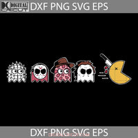 Halloween Pacman Game Pinhead Jason Voorhees Svg Horror Characters Svg Movie Gift Cricut File