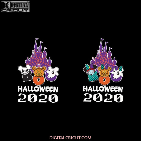 Halloween Disney Svg, 2020 With Magic Castle Svg, Disneyland Svg, Halloween Svg, Disney Svg, Clipart, Mickey Svg