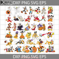 Mickey And Friends Halloween Svg Donald Pluto Daisy Duck Goofy Bundle Svg Cricut File Clipart Png