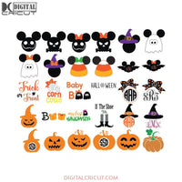 Halloween Svg, Bundle, Svg, Pumpkin Svg, Disney Halloween Svg, Cricut File