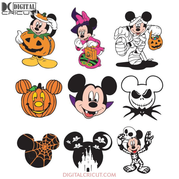 Halloween Svg, Disney Svg, Mickey Svg, Dracura Svg, Pumpkin Svg, Happy Halloween Svg, Cricut