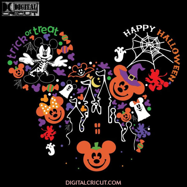 Halloween Svg, Mickey Svg, Mickey Costume Svg, Mickey Halloween, Pumpkin, Clipart, Cricut