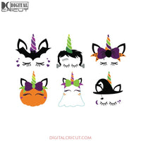 Halloween Svg, Unicorn Svg, Bundle, Halloween Unicorn Svg, Cricut File, Bundle, Clipart, Halloween Costume, Svg, Png, Eps, Dxf