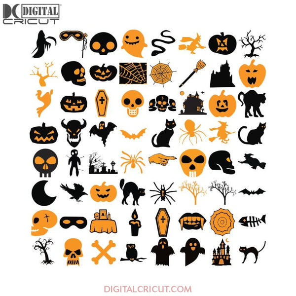 Halloween Svg, Unique Bundle File, Cricut File, Clipart, Fall Svg, Halloween Sticker Svg, Silhouette, Svg, Png, Eps, Dxf