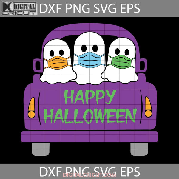 Halloween Truck With Ghost Svg Ghosts Cricut File Clipart Png Eps Dxf