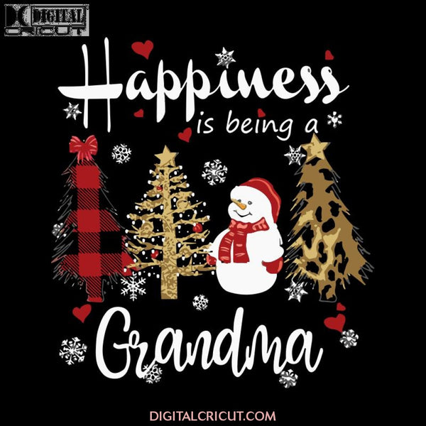 Happiness Is Being A Grandma Svg, Snowman Svg, Christmas Svg, Merry Christmas Svg, Bake Svg, Cake Svg, Cricut File, Clipart, Png, Eps, Dxf