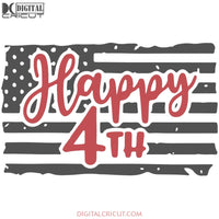 Happy 4Th Svg America Svg Flag Of July Cricut File