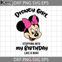 Happy Birthday Minnie Svg Cricut File Clipart Png Eps Dxf