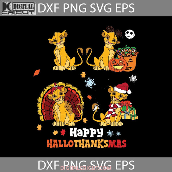 Happy Hallothanksmas Svg Halloween Thanksgiving Svg Christmas Cricut File Clipart Png Eps Dxf