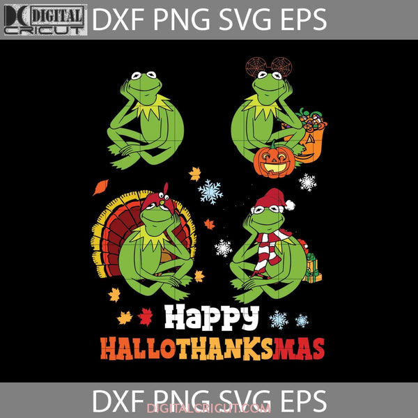 Happy Hallothanksmas Svg Halloween Thanksgiving Svg Christmas Cricut File Clipart Png Eps Dxf