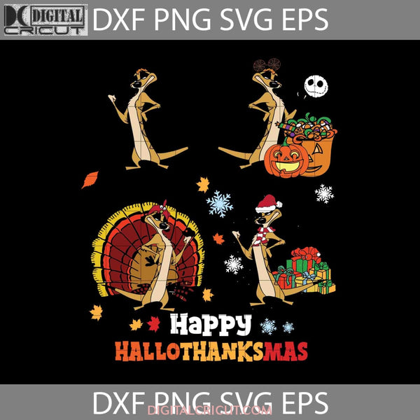 Happy Hallothanksmas Svg Halloween Thanksgiving Svg Christmas Cricut File Clipart Png Eps Dxf