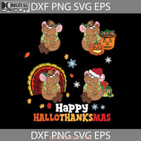 Happy Hallothanksmas Svg Halloween Thanksgiving Svg Christmas Cricut File Clipart Png Eps Dxf