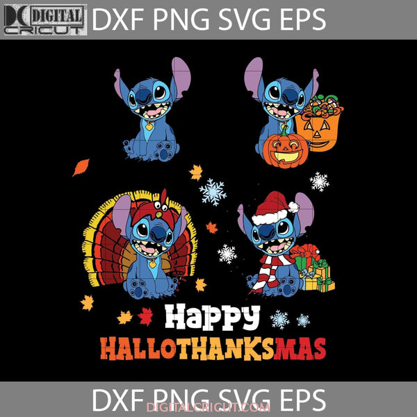 Happy Hallothanksmas Svg Halloween Thanksgiving Svg Christmas Cricut File Clipart Png Eps Dxf