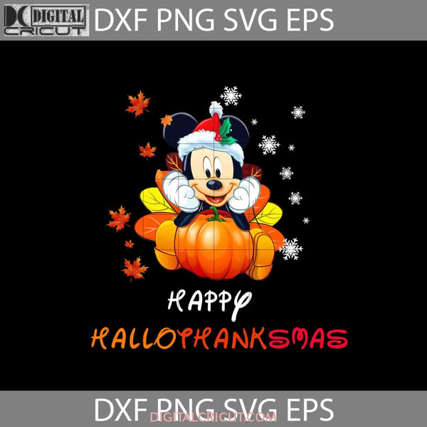 Happy Hallothanksmas Svg Mickey Cartoon Thanksgiving Cricut File Clipart Png Eps Dxf