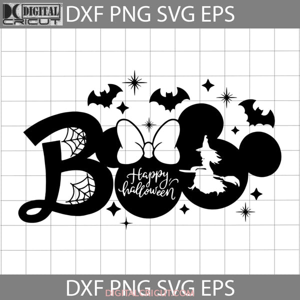 Happy Halloween Svg Boo Witch Cricut File Clipart Png Eps Dxf