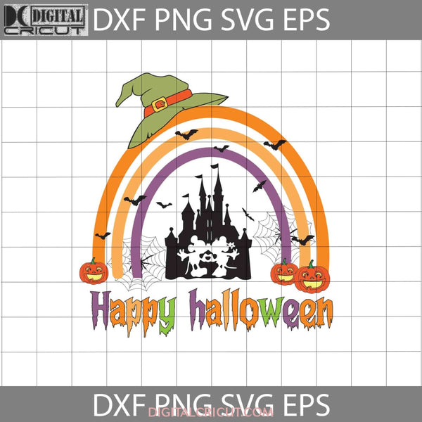 Happy Halloween Svg Castle Svg Vintage Cricut File Clipart Png Eps Dxf