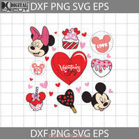 Happy Valentines Day Svg Matching Couple Heart Cricut File Clipart Png Eps Dxf