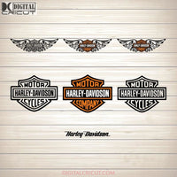 Harley Davidson Logo Bundle SVG PNG DXF EPS Download Files