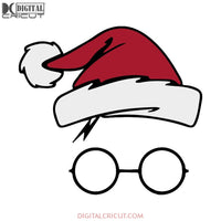 Harry Potter Svg, Christmas Svg, Merry Christmas Svg, Movie Svg, Cricut File, Clipart, Hat Santa Svg, Harry Face Svg, Png, Eps, Dxf