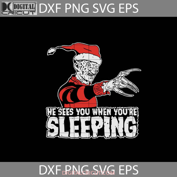 He Sees You When Youre Sleeping Svg Michael Myers Svg Movie Christmas Gift Cricut File Clipart Png