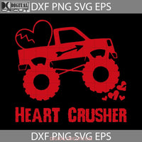 Heart Crusher Svg Truck Valentines Day Cricut File Clipart Png Eps Dxf