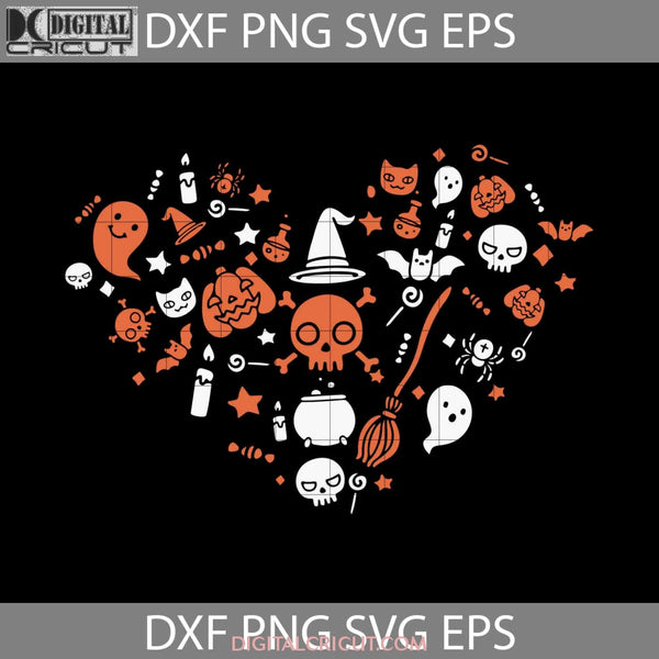 Heart Halloween Horror Svg Svg Gift Cricut File Clipart Png Eps Dxf