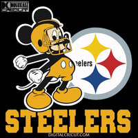 Pittsburgh Steelers Svg, Mickey Svg, Disney Svg, NFL Svg, Cricut File, Clipart, Football Svg, Sport Svg, Love Footbal Svg, Png, Eps, Dxf 3